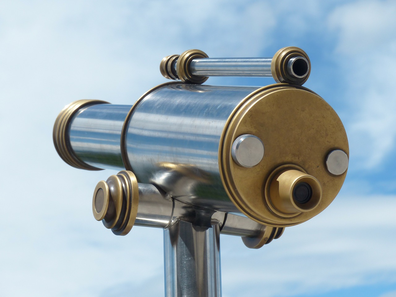 telescope, by looking, view